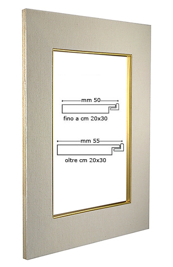 Passepartout platneni zlatni slip 25x30 cm