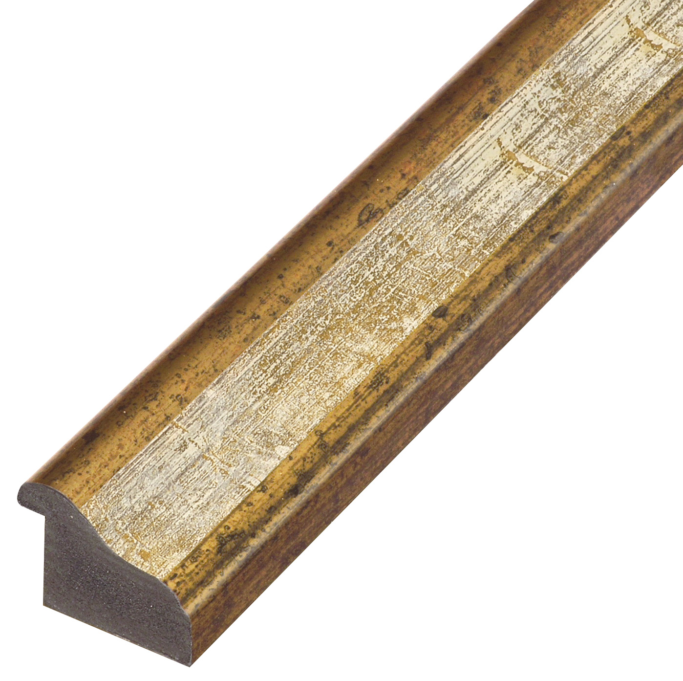 PVC letvica - širina 44 mm visina 33 mm - zlato sa bjelkastom trakom