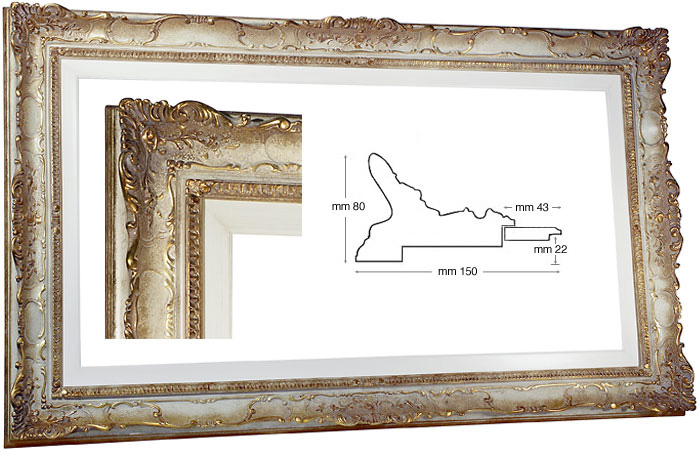 Okvir dekorirani Roma 60x120 cm sa pass