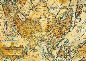 Štampa: Starinska mapa Azije - 50x35  cm