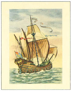 Štampa: Gusarski brod - 35x50 cm