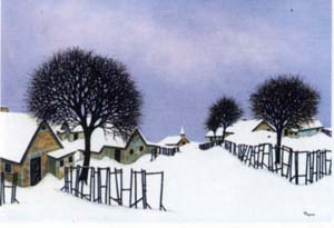 Štampa: Pinçon: Pod snijegom - 70x50 cm