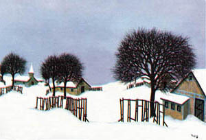Štampa: Pinçon: Pod snijegom - 50x70 cm