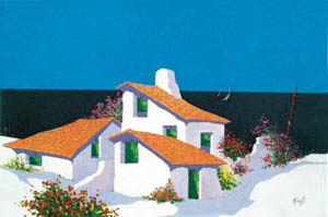 Štampa: Rivelli: Kućice - 50x70 cm