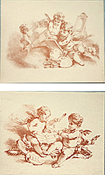 Serija od 2 štampe: Putti - 30x24 cm