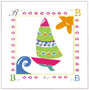 Štampa: Serija Baby Alphabet: Barka - 30x30 cm