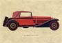 Štampa: Starinski automobili: Alfa Romeo - 35x25 cm