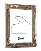 Okvir Siena srebro 50x60 cm bez pass.