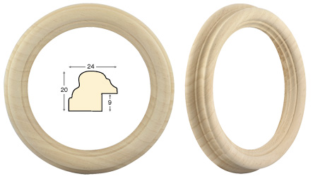 Okviri okrugli neobrađeno drvo - promjer 14 cm