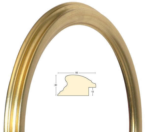 Okviri okrugli zlatni - promjer 50 cm