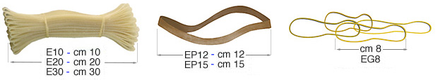 Pakovanje od 10 elastičnih gumica dužina 10 cm