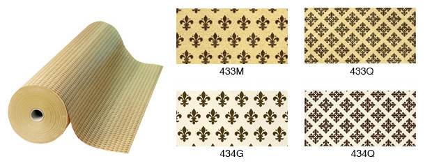 Kolut papira Varese 40 cm  8 kg - drap/smeđi ljiljani