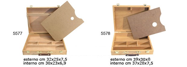 Kutija za boje prazna - vanjske dimenzije 32x25x7,5 cm