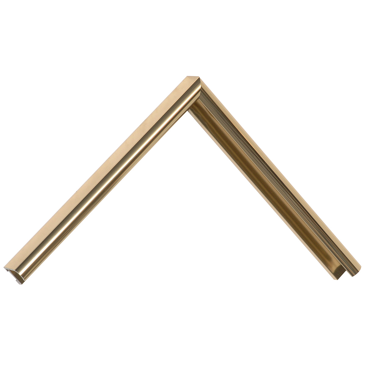 Aluminijska letvica serija 13 okrugla - sjajna bronca - Uzorak