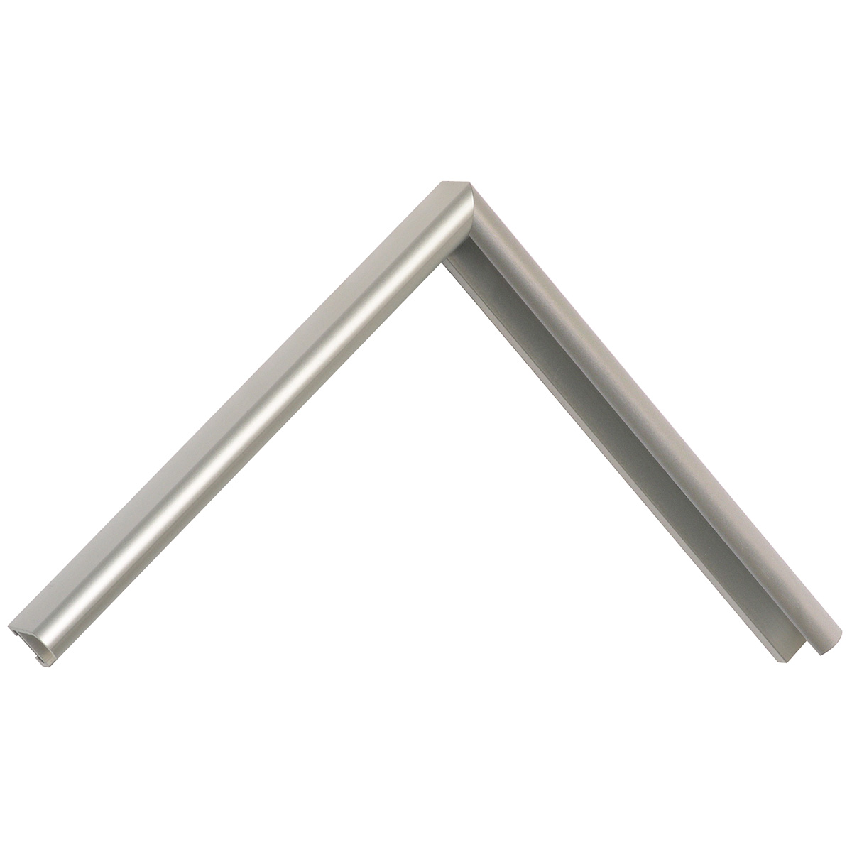 Aluminijska letvica serija 13 okrugla - mat srebro - Uzorak