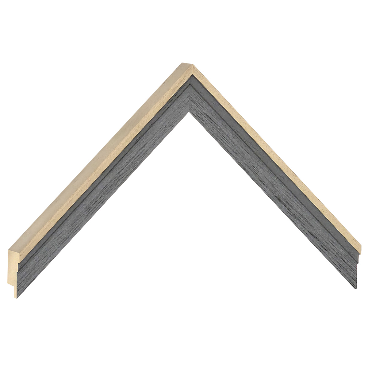 Letvica ayous širina 19 mm visina 22 - siva - Uzorak