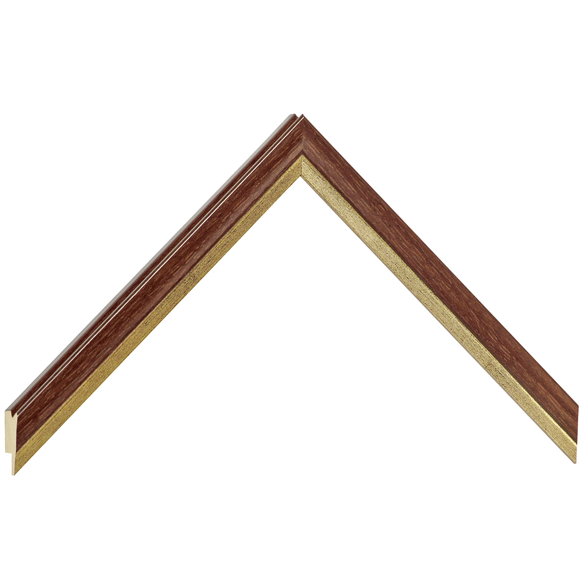 Letvica bor spojeni širina 16 mm visina 16 - smeđa sa zlatnim rubom - Uzorak