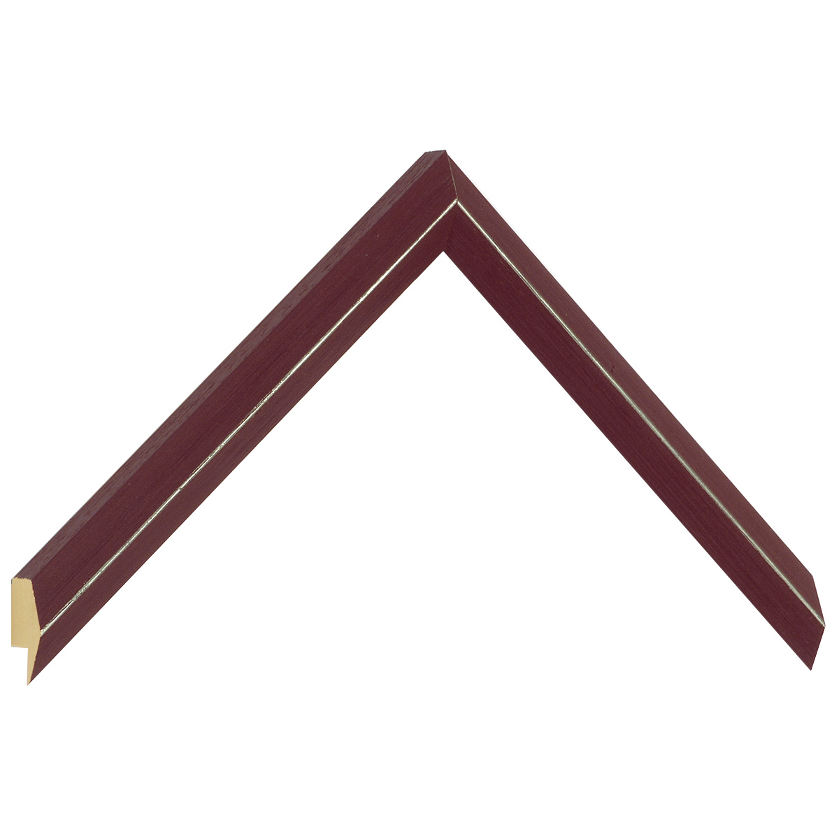 Letvica ayous širina 18 mm visina 21 mm - bordo - Uzorak