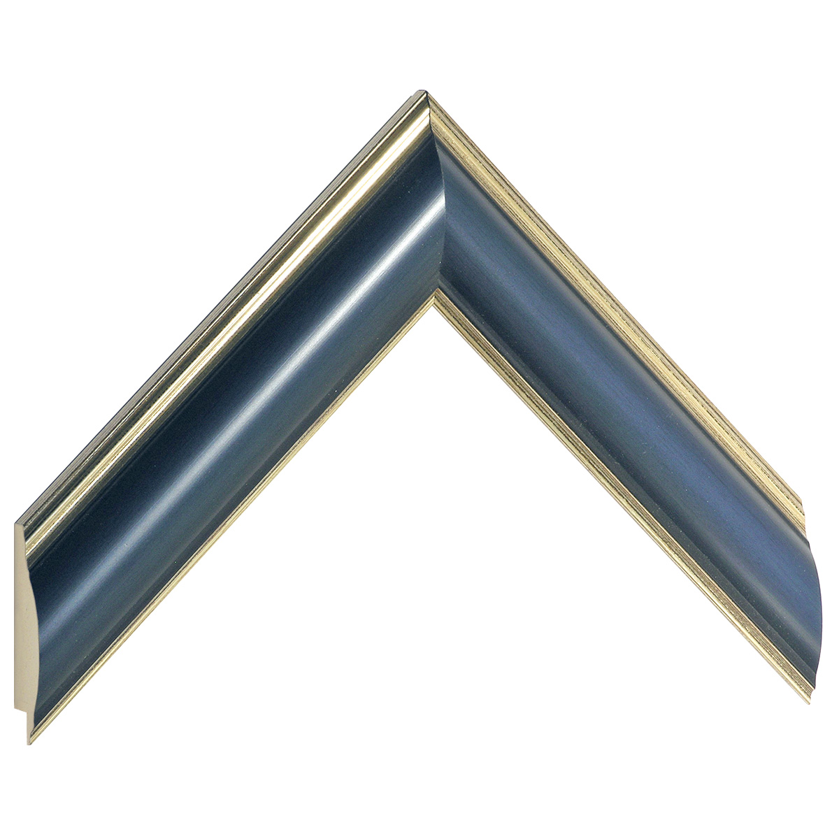 Levica ayous spojeni šir.38 mm zaobljena - zlato plava traka (mt 10) - Uzorak