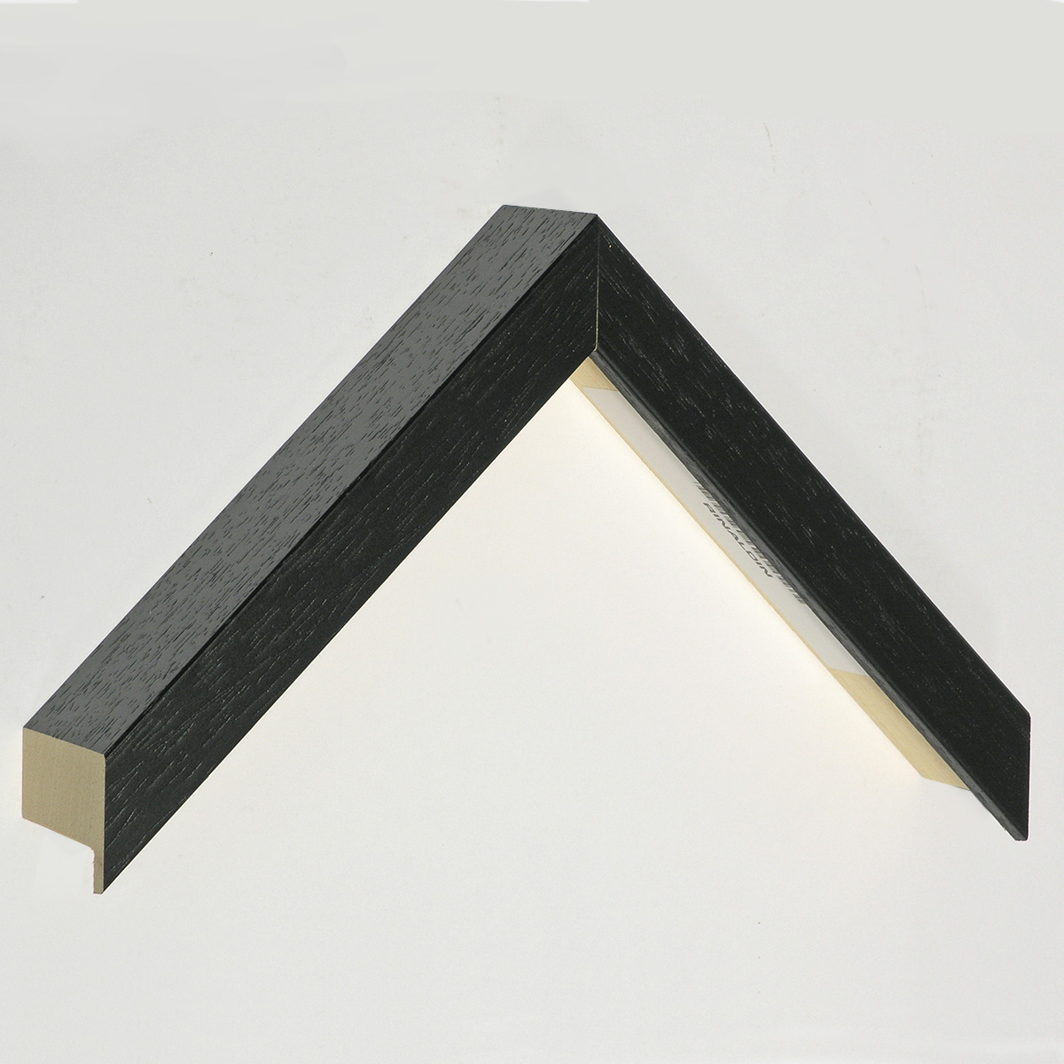 Letvica ayous ravna šir.20 mm vis.45 - otvorene pore - crna - Uzorak