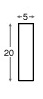 Razdvajač ayous 5x20 mm - Zelena - Profil