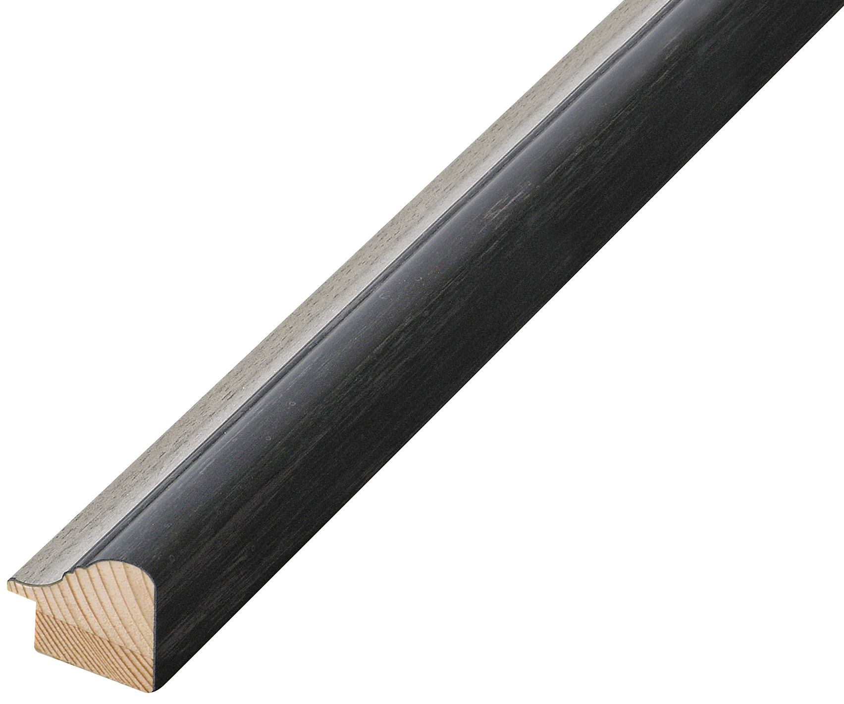 Letvica spojena jela širina 30 mm visina 27 - siva, bijela traka