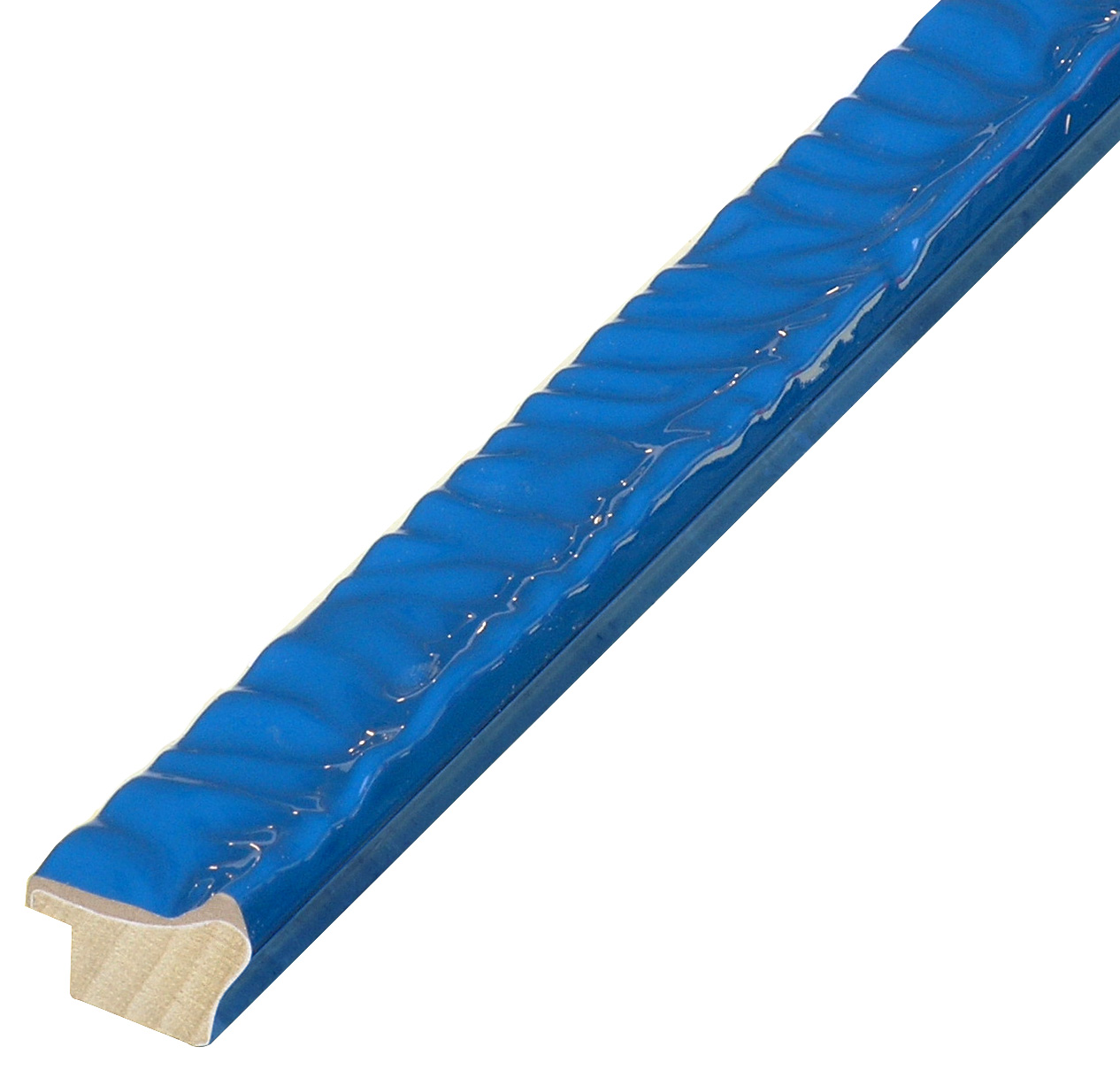 Letvica borova širina 30 mm visina 23 - lakirano plavo 