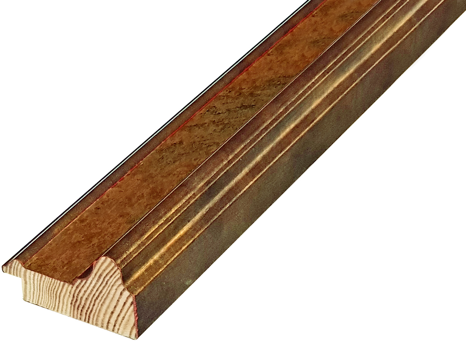 Letvica spojeni bor širina 57 mm visina 33 mm - bakar