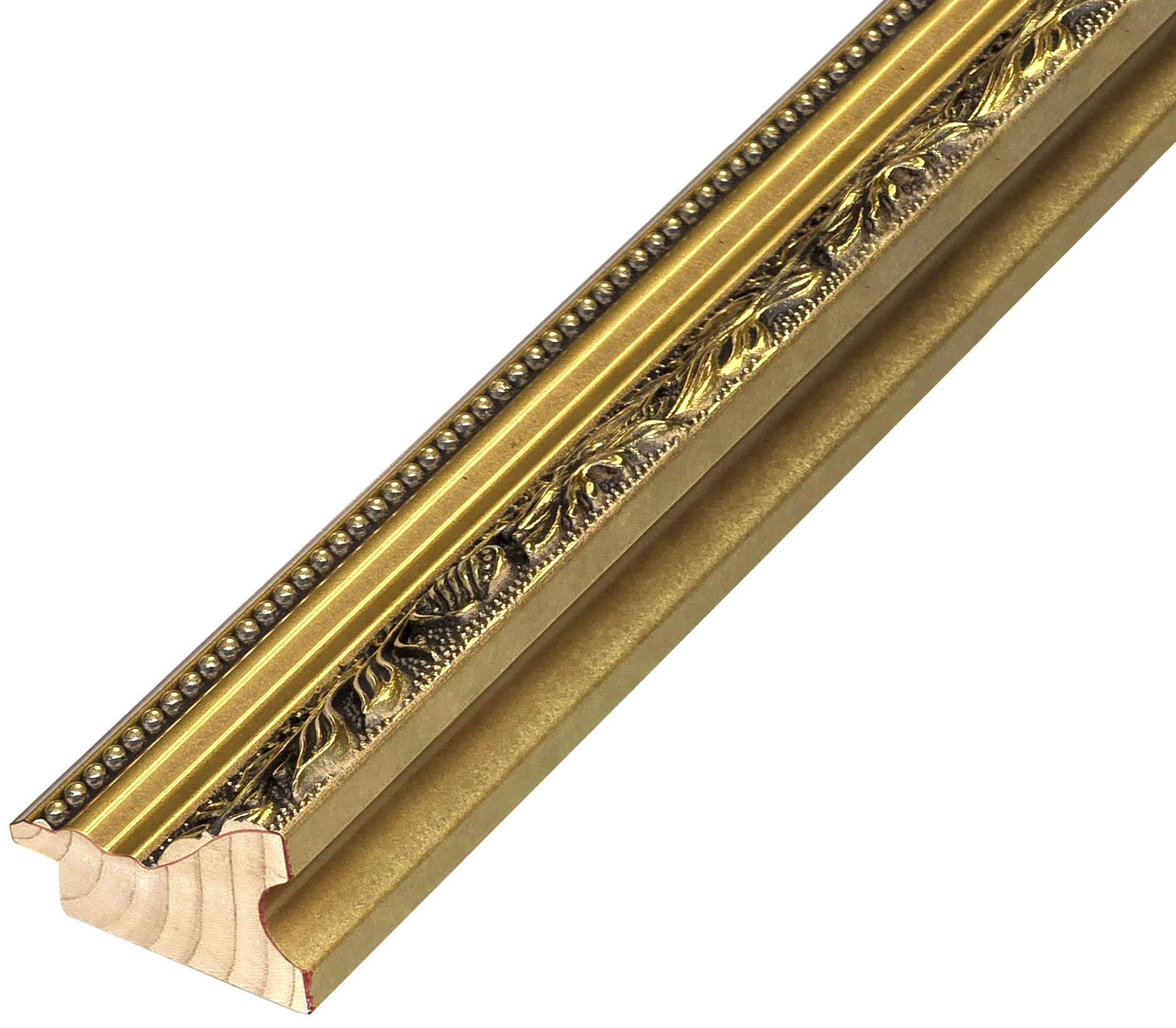 Letvica spojeni bor širina 57 mm visina 38 - sjajno zlato